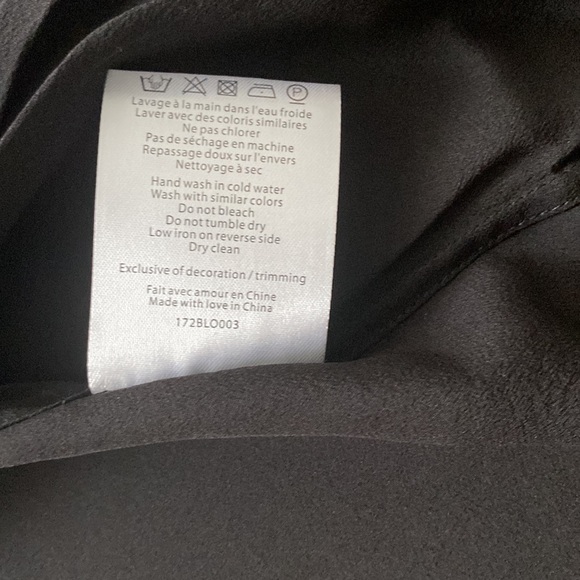 Sezane black lace silk shirt - Picture 10 of 11